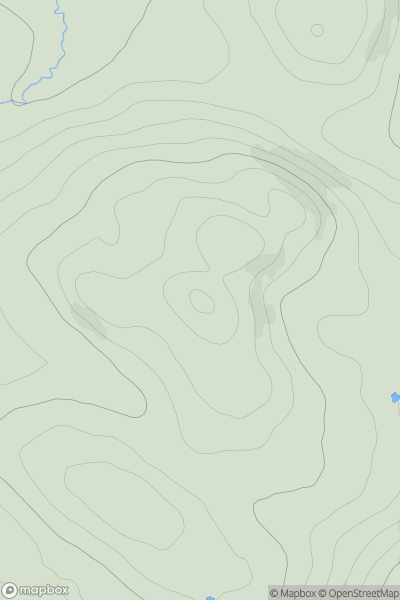 Thumbnail image for Beinn Bhiorach [Islay] showing contour plot for surrounding peak